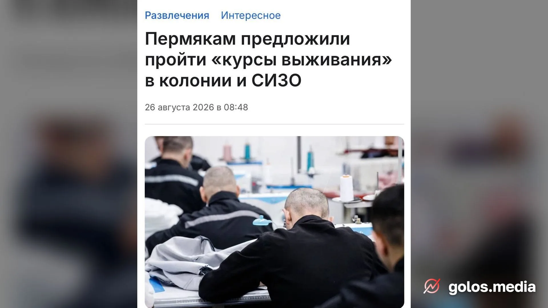 В России запущен онлайн-курс по выживанию в СИЗО и колониях